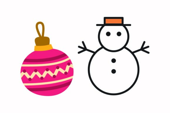 Christmas Accessories Snowman Vector