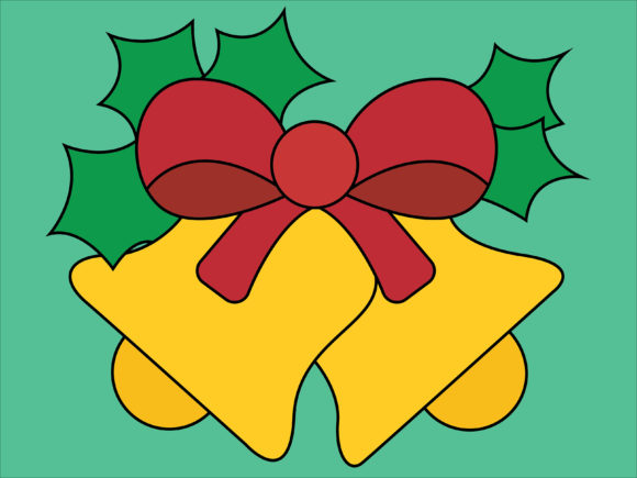 Christmas Bells Illustration for Editorial and Web Design