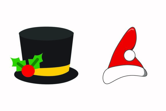 Christmas Cap Accessories Illustrations