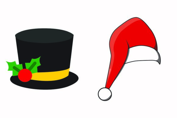 Christmas Cap Plush Illustration Vectors