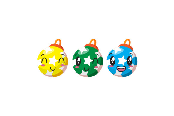 Christmas Cute Decorations Illustrations