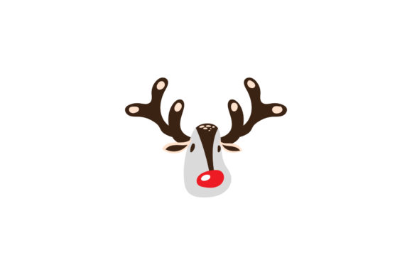 Christmas Cute Reindeer Vector Illustrations