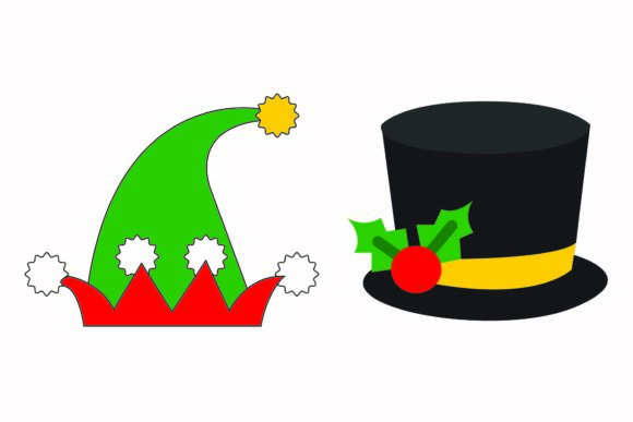 Christmas Hat Head Accessories Vectors