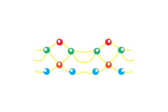 Christmas Lights Asset Vector for Crafting