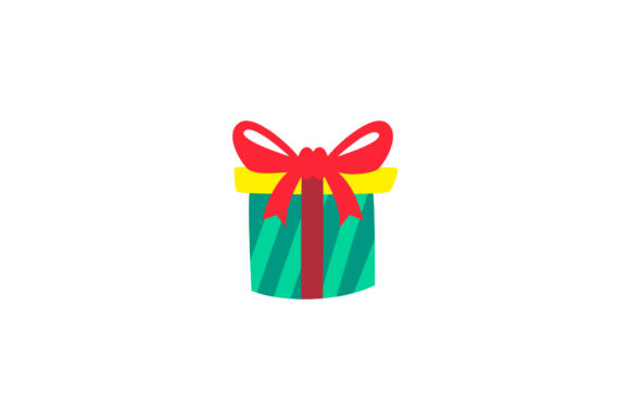 Christmas Present Gift Box Vector