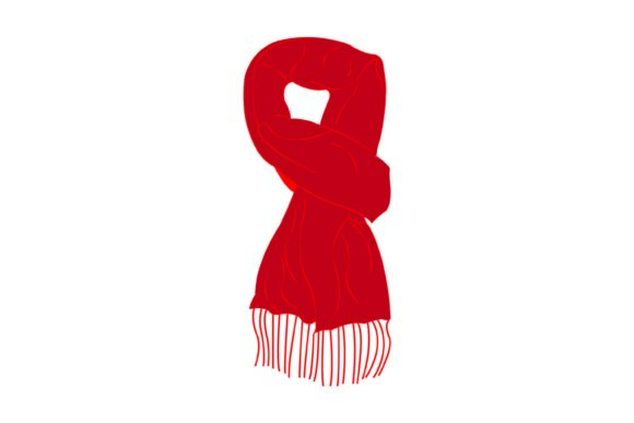Christmas Scarves 045: A Versatile Illustration for Digital Selling