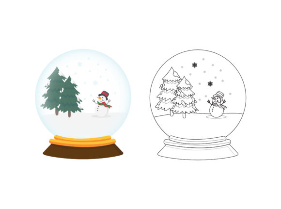 Christmas Snowball Fill Outline Icon