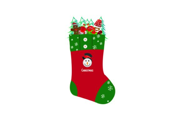 Christmas Socks 055 Illustrations