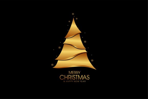 Christmas Tree and Snow Fall Illustrations